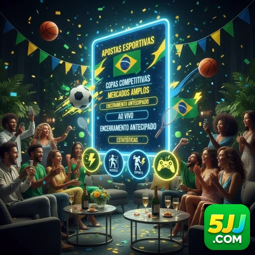 Ilustração de Variedade de Jogos de Slots
