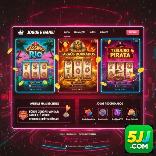 Ilustração de Jogos de Slots com Promoções Exclusivas